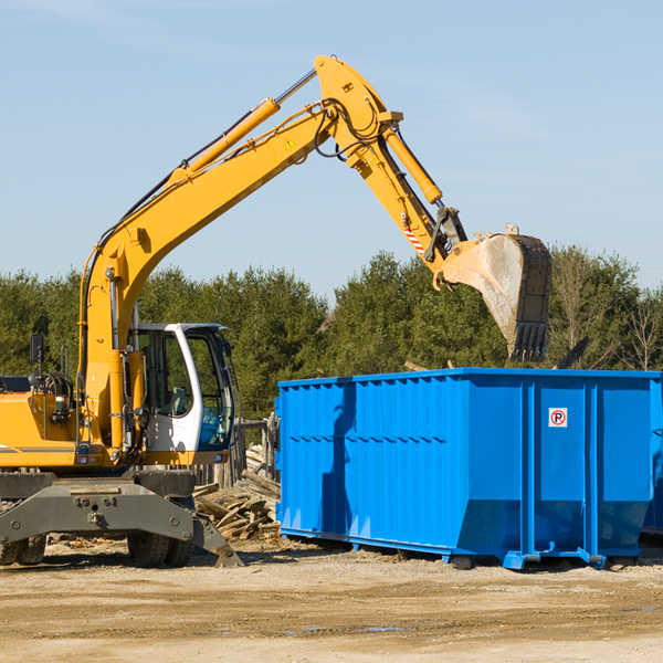 is there a minimum or maximum amount of waste i can put in a residential dumpster in Mount Olive WV